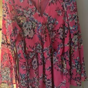 Floral Pink Women's Top
